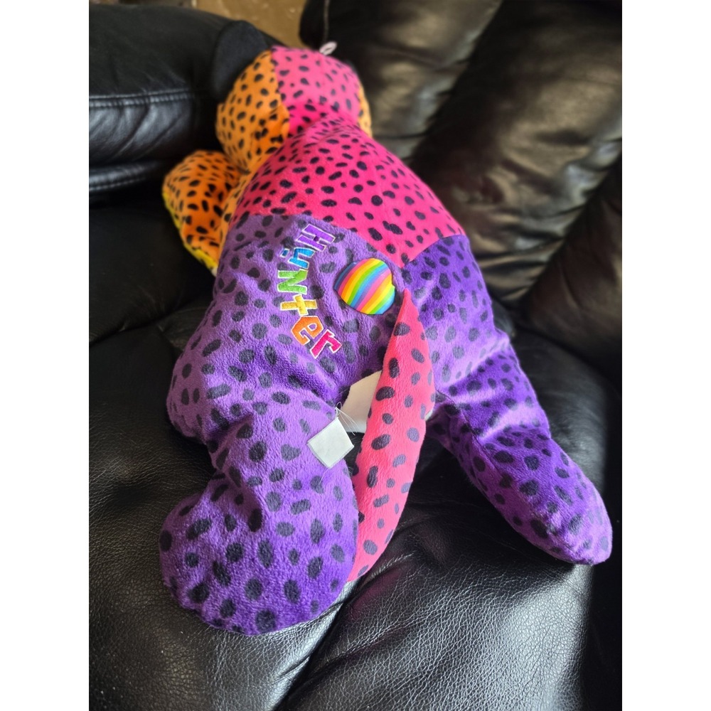 Vintage 1998 Lisa Frank Fantastic Beans Hunter 16" Leopard Plush READ - Picture 3 of 8